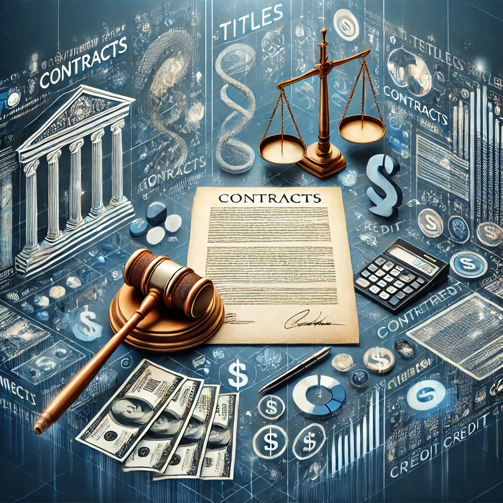 Contratos, títulos y operaciones de crédito